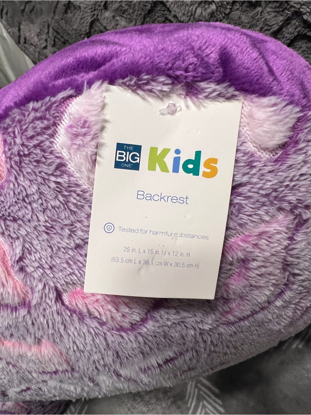The Big One Kids Backrest Plush Gamer Girl Game On Back Support Pillow - Picture 2 of 6